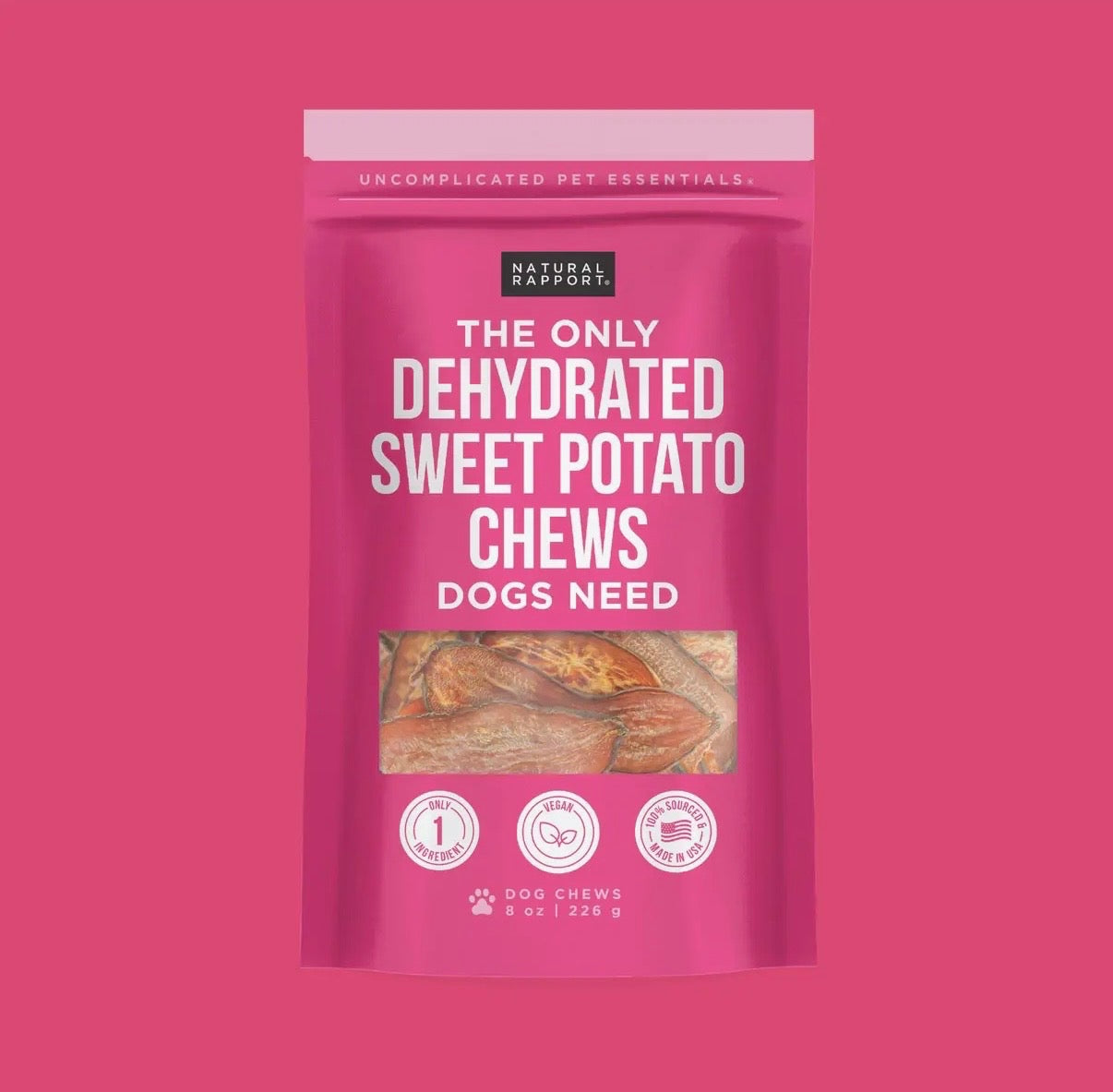 Natural Sweet Potato Chews for Dogs – Dehydrated Single Ingredient Treat
