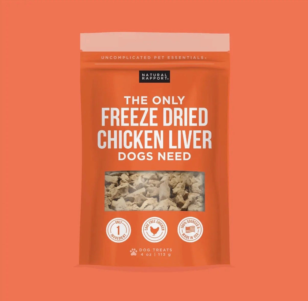Freeze Dried Chicken Liver Dog Treats – Single Ingredient, Cage Free