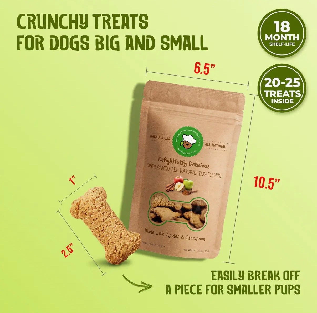 Apple & Cinnamon Natural Dog Treats