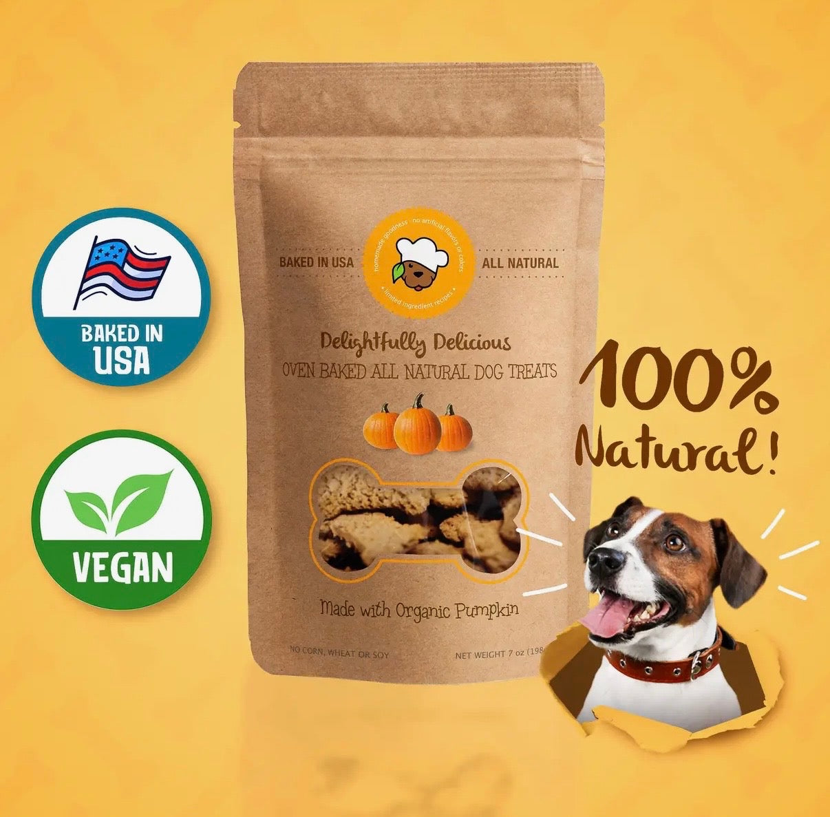 Organic Pumpkin Natural Dog Treats