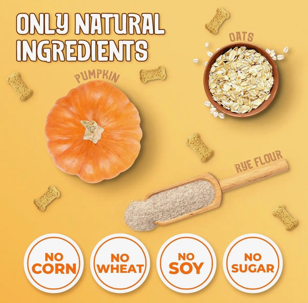 Organic Pumpkin Natural Dog Treats