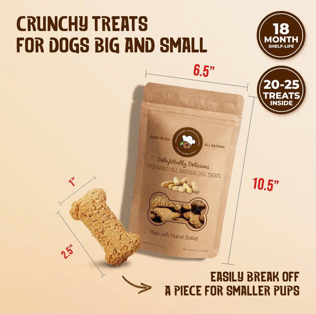 Natural Peanut Butter Dog Treats